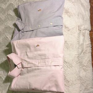 Ralph Lauren Classic Fit XL Oxford Button-Down Shirt in Light Pink and Purple